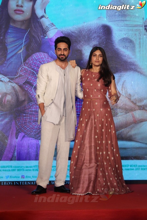 Ayushmann Khurrana & Bhumi Pendnekar at 'Shubh Mangal Savdhaan' Trailer Launch