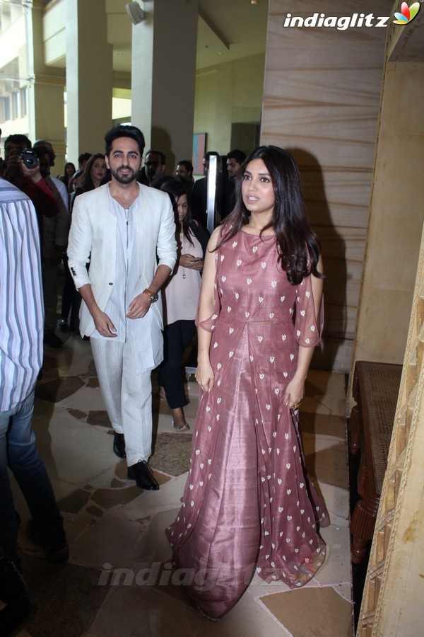 Ayushmann Khurrana & Bhumi Pendnekar at 'Shubh Mangal Savdhaan' Trailer Launch