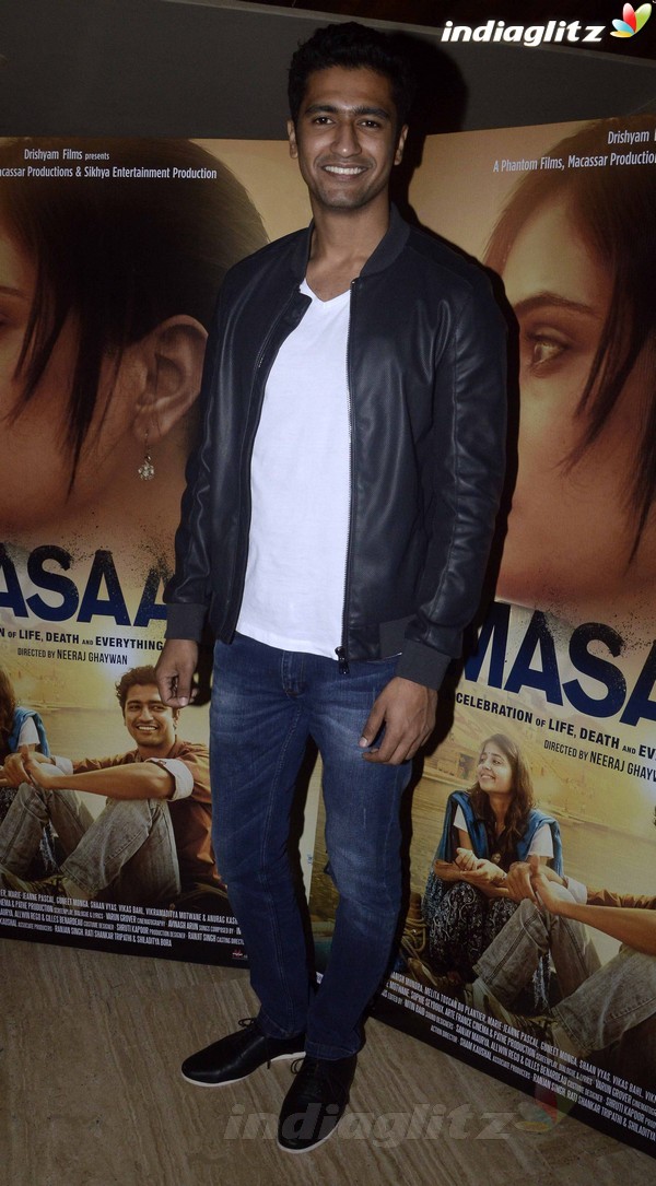 Richa Chadda, Shweta Tripathi, Sanjay Mishra at 'Masaan' Trailer Launch