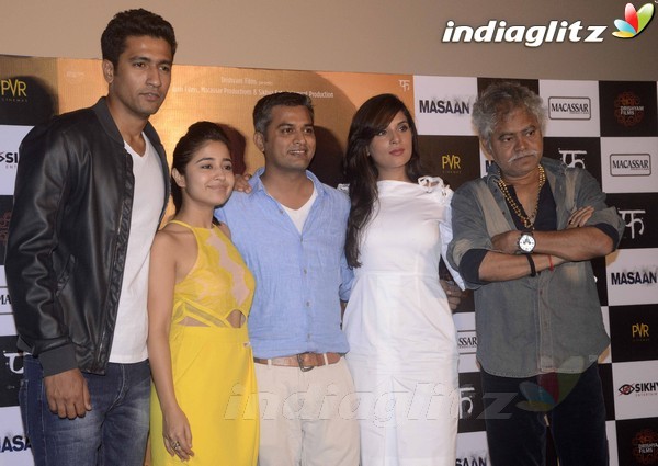 Richa Chadda, Shweta Tripathi, Sanjay Mishra at 'Masaan' Trailer Launch