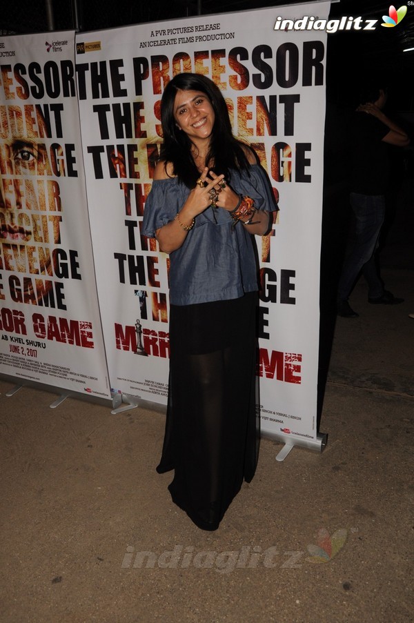 Pooja Batra & Ekta Kapoor at Special Screening of Film 'Mirror Game - Ab Khel Shuru'