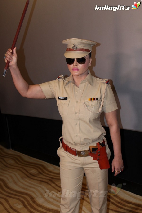 Rakhi Sawant at New Web Series Presenting 'Rakhi In Khaki'