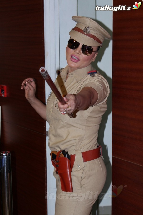 Rakhi Sawant at New Web Series Presenting 'Rakhi In Khaki'