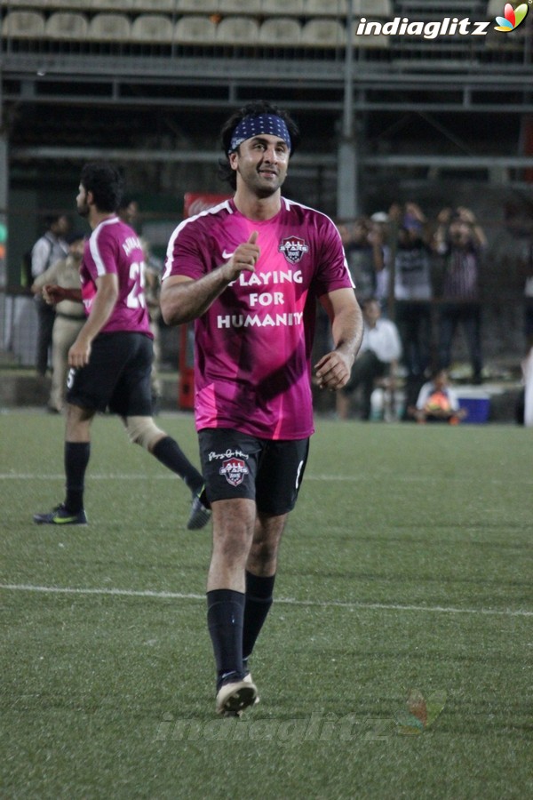 Ranbir Kapoor & Abhishek Bachchan at Grand Gala Football Match