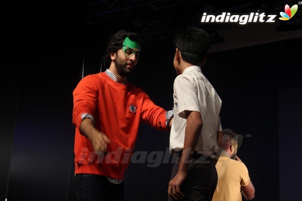 Ranbir Kapoor Interacts With School Children For 'Jagga Jasoos' in Mumbai