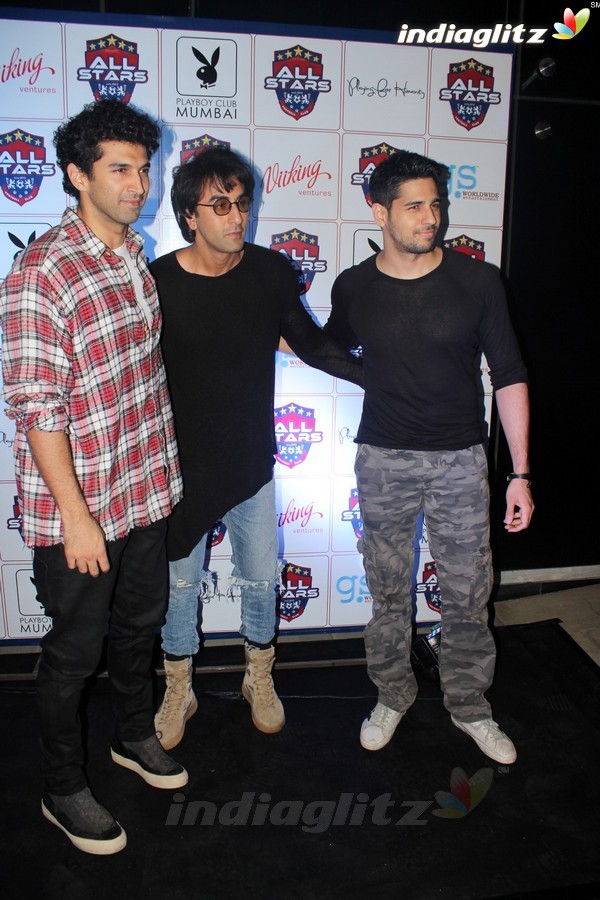 Ranbir Kapoor, Sidharth Malhotra, Aditya Roy Kapur at Celebrity Football Initiative Played For Humanity