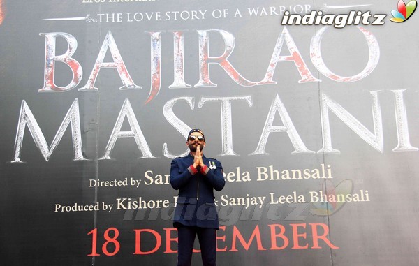 Ranveer Singh Unveils 'Bajirao Mastani' First Look Poster