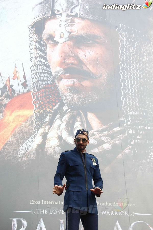 Ranveer Singh Unveils 'Bajirao Mastani' First Look Poster