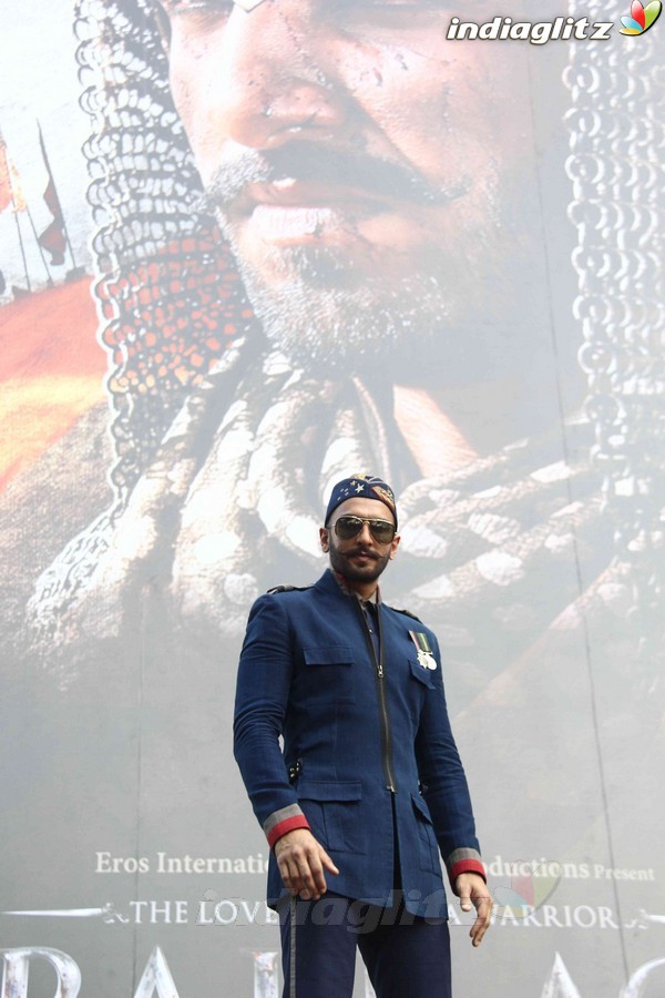 Ranveer Singh Unveils 'Bajirao Mastani' First Look Poster