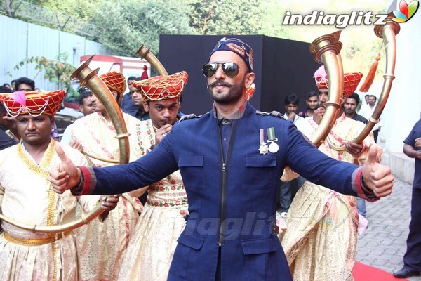 Ranveer Singh Unveils 'Bajirao Mastani' First Look Poster