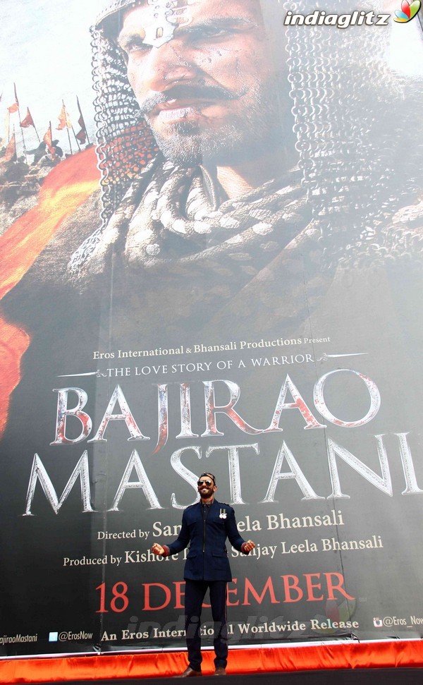 Ranveer Singh Unveils 'Bajirao Mastani' First Look Poster