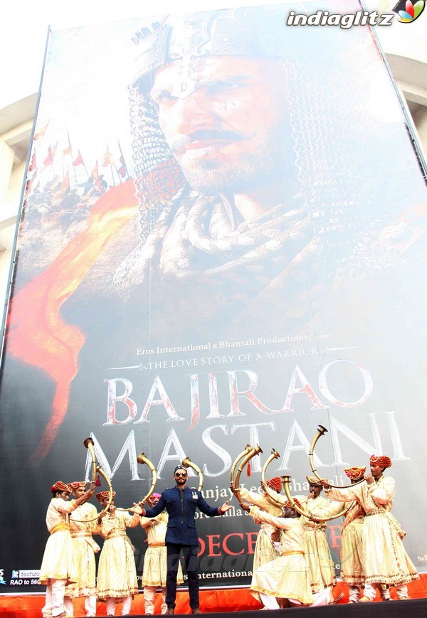 Ranveer Singh Unveils 'Bajirao Mastani' First Look Poster