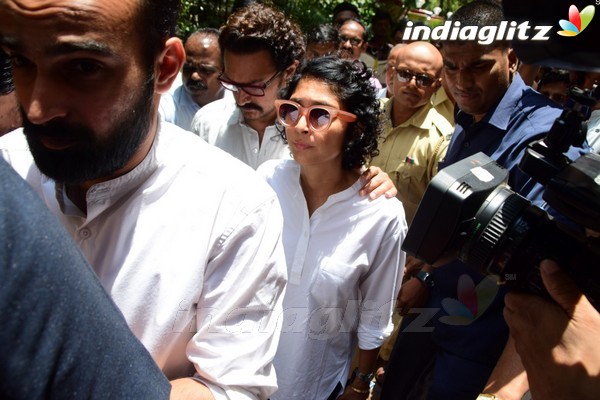 Bollywood Celebs at Funeral of Reema Lagoo