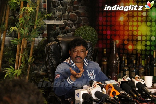 Ram Gopal Varma at Web Series 'Guns & Thighs' Press Meet