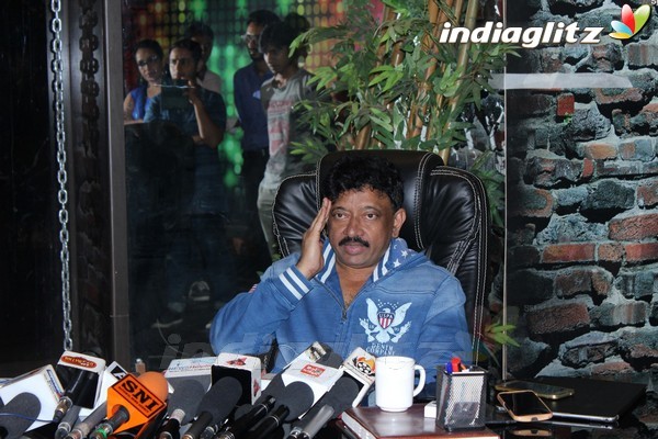 Ram Gopal Varma at Web Series 'Guns & Thighs' Press Meet