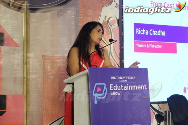 Richa Chadha at Edition of Edutainment Show 2017