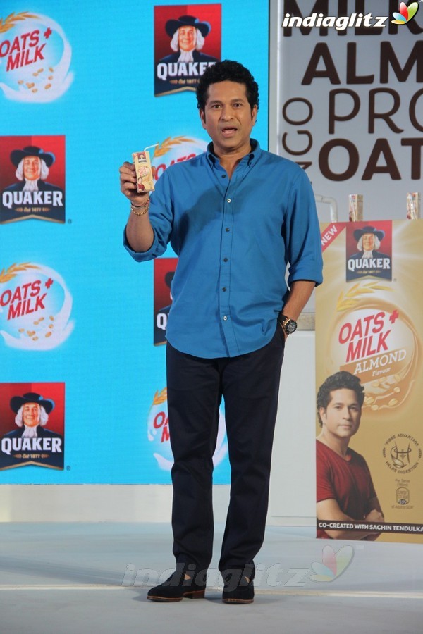 Sachin Tendulkar at Launch of Quaker Oats & Milk