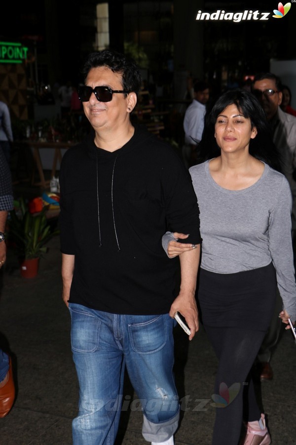 Sajid Nadiadwala Spotted at Airport