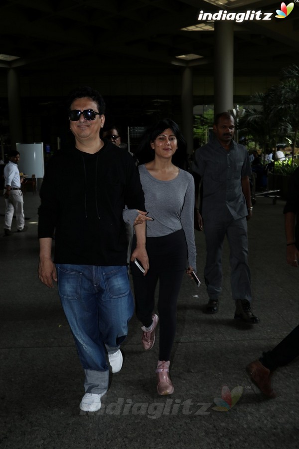 Sajid Nadiadwala Spotted at Airport