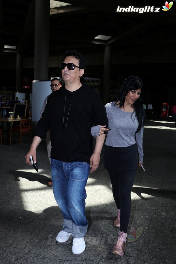 Sajid Nadiadwala Spotted at Airport