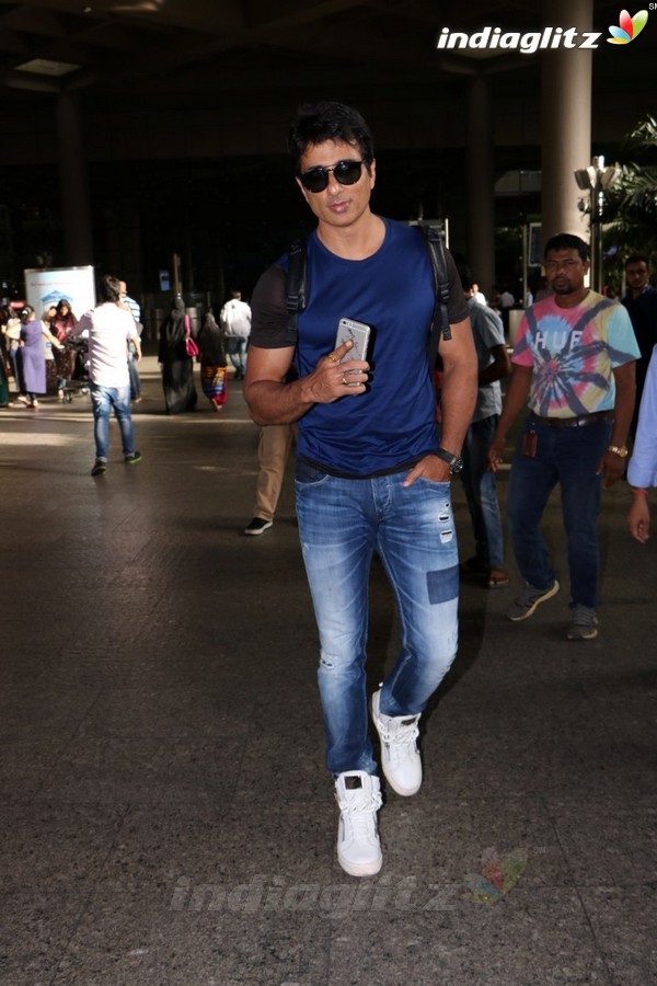 Sonu Sood Spotted at Airport