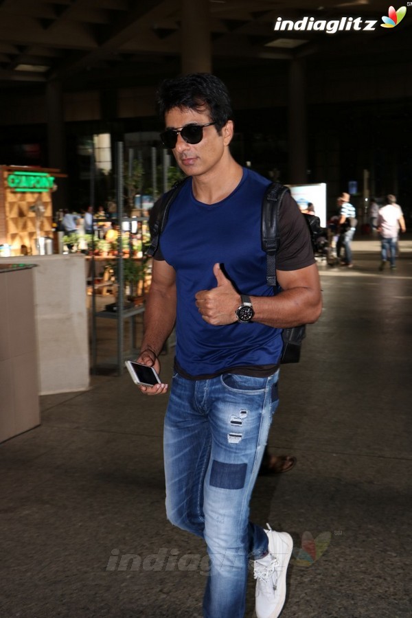 Sonu Sood Spotted at Airport