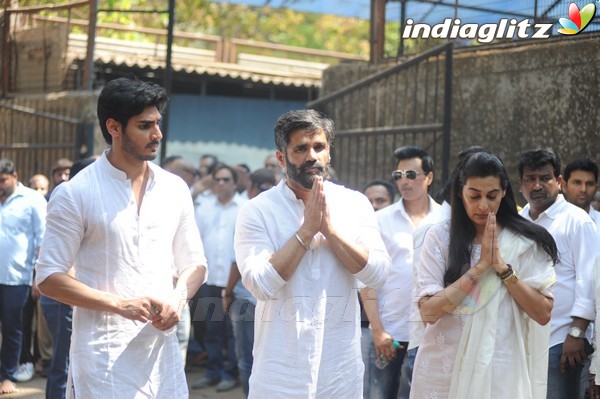 Funeral Ceremony of Suniel Shetty's Father Veerappa Shetty