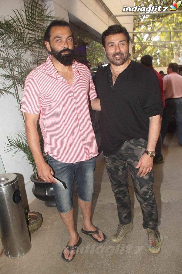 Sunny Deol, Bobby Deol Snapped together at Sunny Super Sound