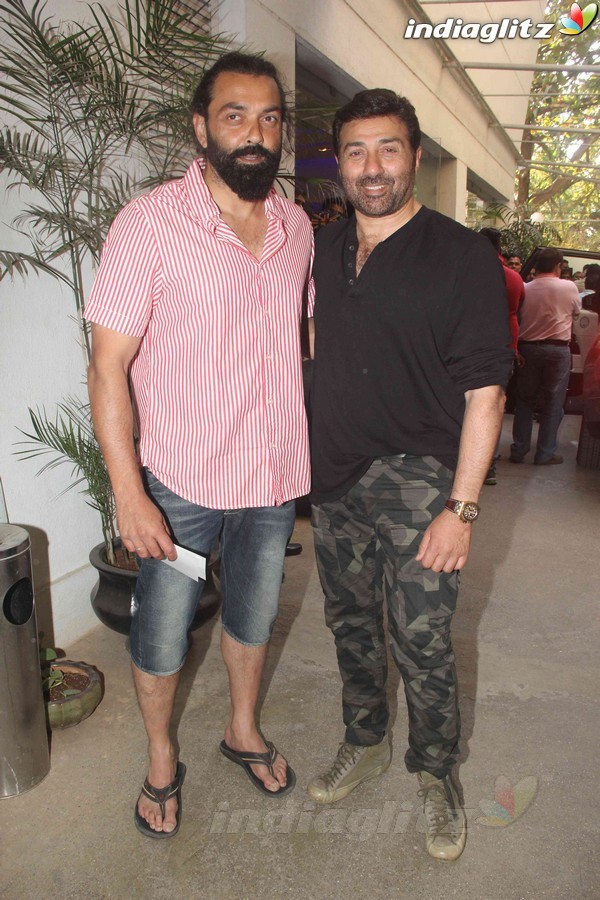 Sunny Deol, Bobby Deol Snapped together at Sunny Super Sound