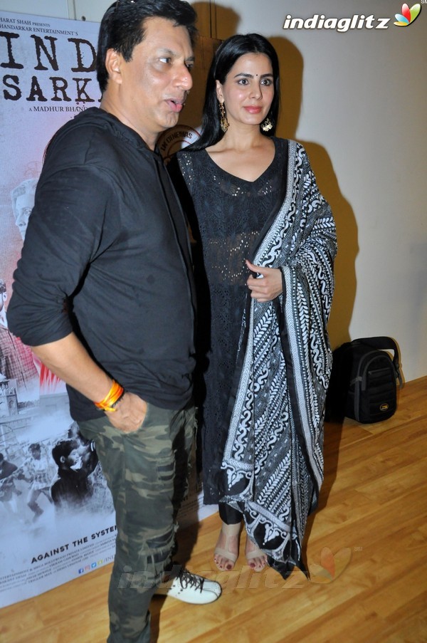 Kirti Kulhari & Madhur Bhandarkar at Launch of Popular Qawali 'Chadhta Sooraj' Film 'Indu Sarkar'