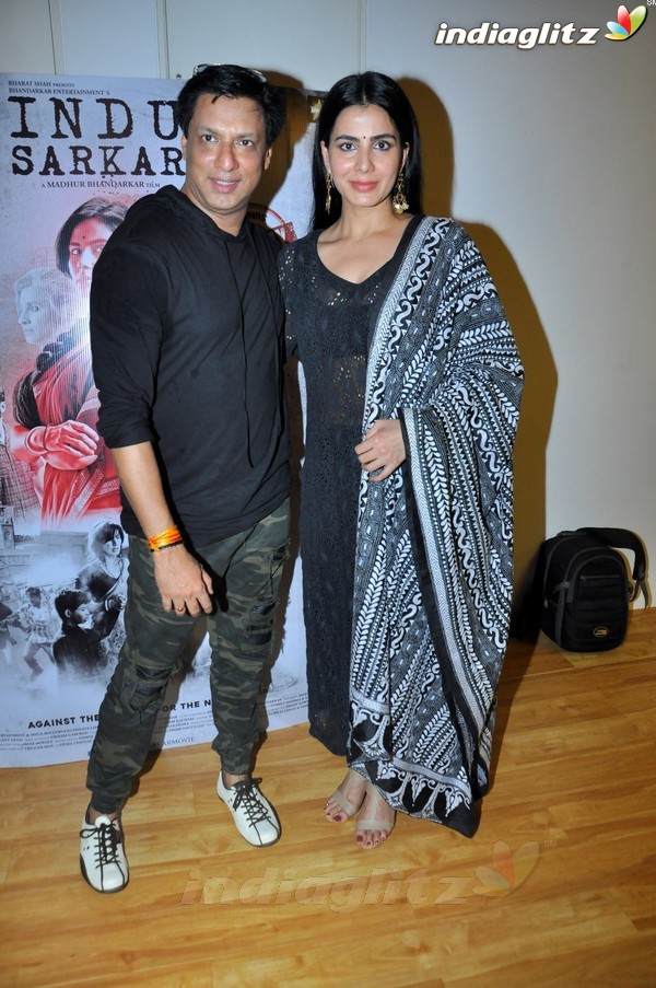 Kirti Kulhari & Madhur Bhandarkar at Launch of Popular Qawali 'Chadhta Sooraj' Film 'Indu Sarkar'