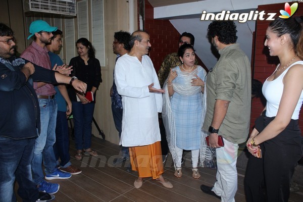 Suresh Wadkar & Padma Wadkar at Muhurat & Song Recording of Marathi Movie