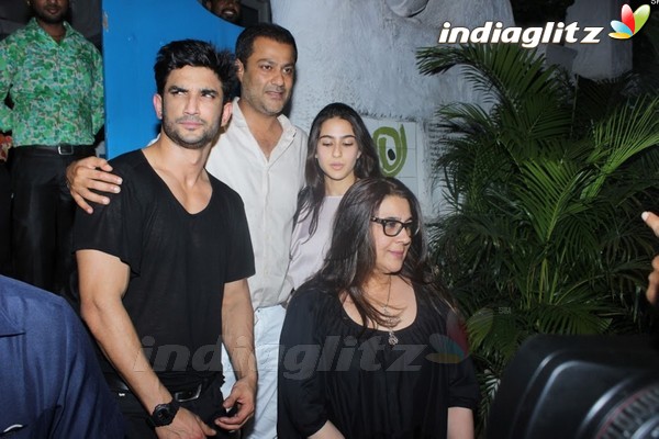 Sushant Singh Rajput, Sara Ali Khan & Amrita Singh Spotted at Olive Bar & Kitchen