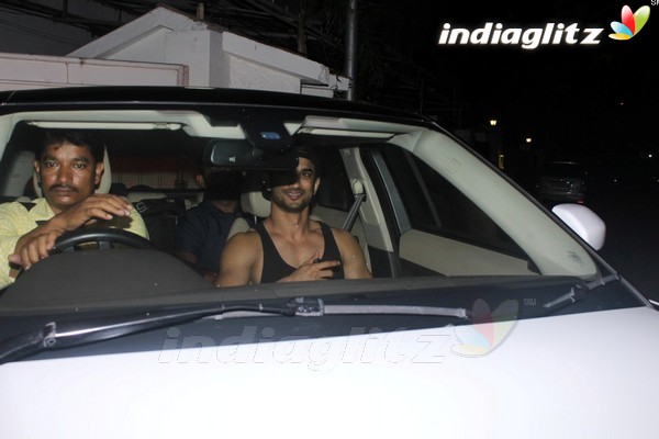 Sushant Singh Rajput Spotted at Korner House Bandra