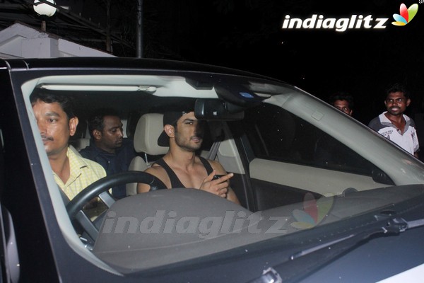 Sushant Singh Rajput Spotted at Korner House Bandra