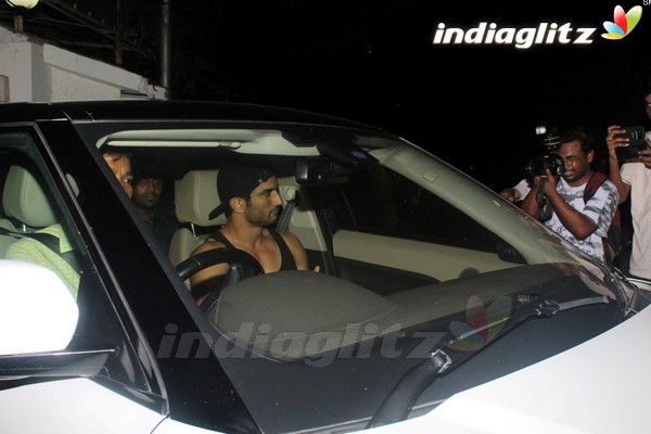 Sushant Singh Rajput Spotted at Korner House Bandra