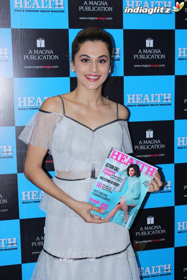 Taapsee Pannu Unveils Health & Nutrition August Issue