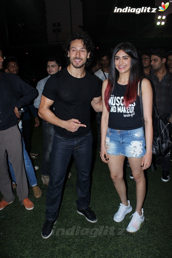 Tiger Shroff & Adah Sharma at Launch of Second Edition of Super Soccer Tournament