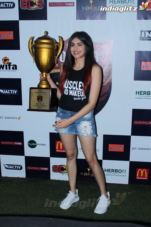 Tiger Shroff & Adah Sharma at Launch of Second Edition of Super Soccer Tournament