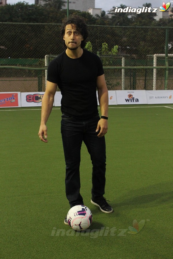 Tiger Shroff & Adah Sharma at Launch of Second Edition of Super Soccer Tournament