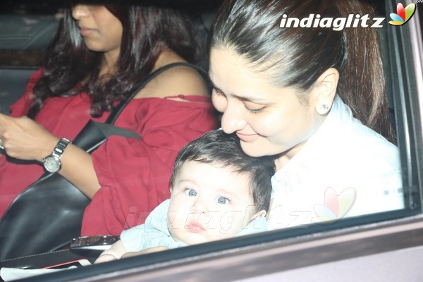 Kareena Kapoor With Baby Taimur at Tusshar Kapoor's Son Birthday Party