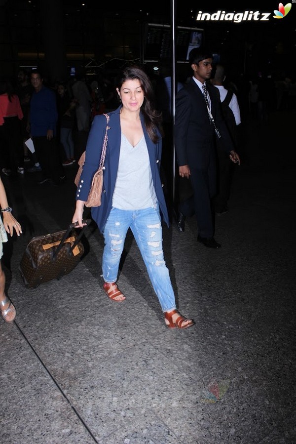 Twinkle Khanna Spotted at International Airport