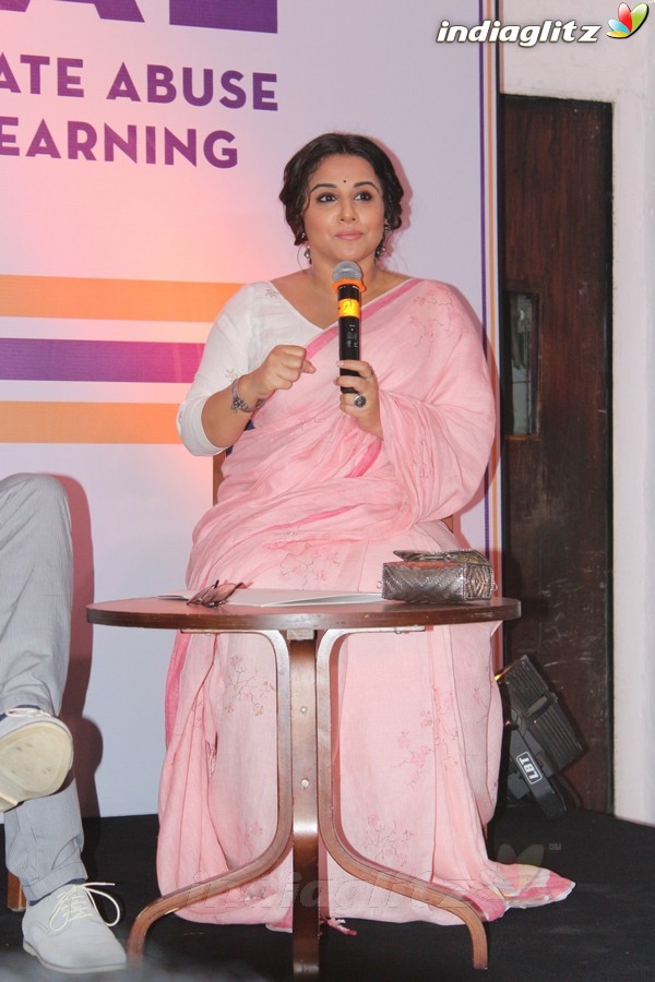 Vidya Balan & Rahul Bose at Launch Special Cause Initiative Regarding Child Sex Abuse