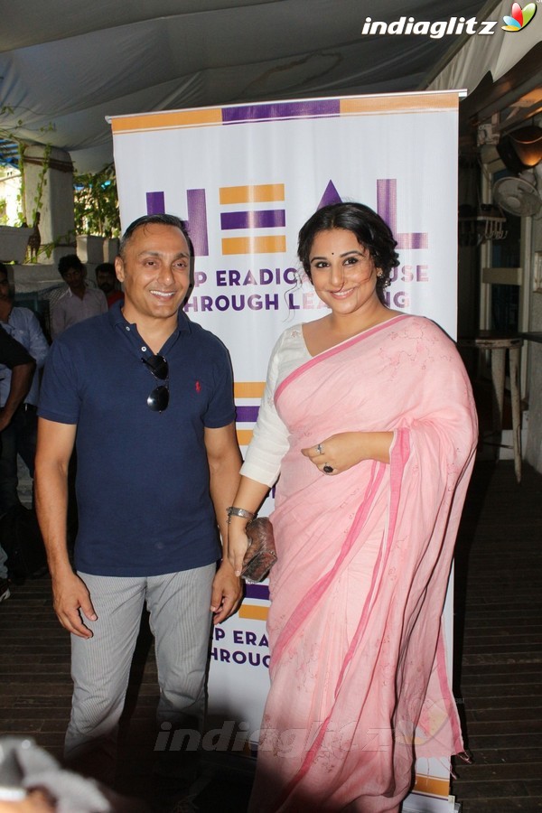 Vidya Balan & Rahul Bose at Launch Special Cause Initiative Regarding Child Sex Abuse