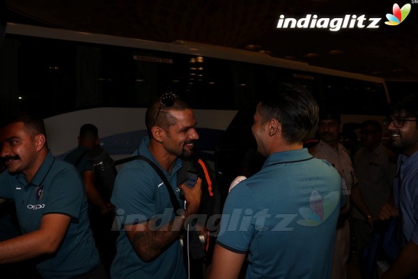 Indian Cricket Team Spotted at Airport