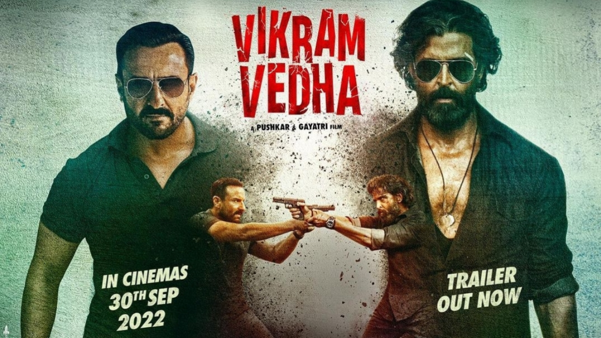 Trailer of Hrithik Roshan & Saif Ali Khan starrer Vikram Vedha is finally out now