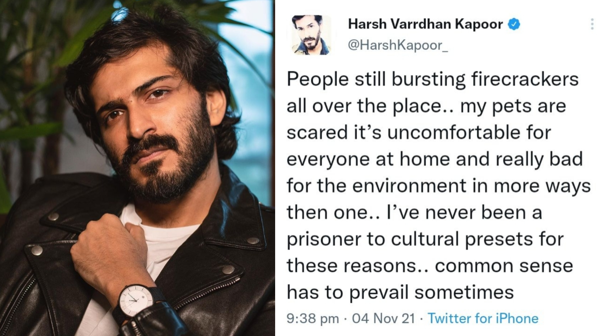 Harshvardhan Kapoor faces backlash for discouraging firecrackers 