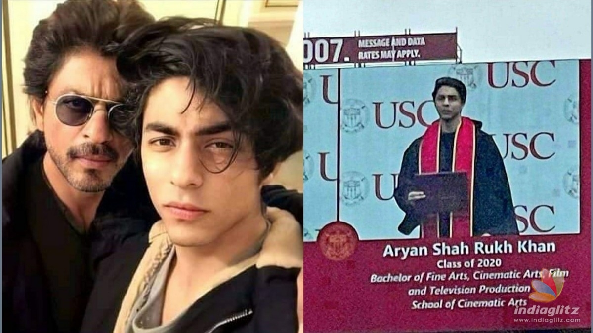 Take a look at Aaryan Khans graduation photo 