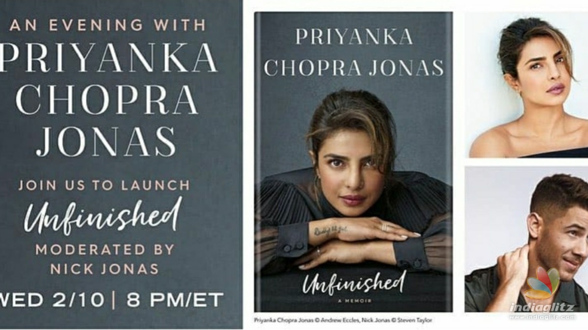 Priyanka Chopra shares an update about the release of her memoir Unfinished