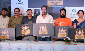 Ajay Devgn at Sai International Marathon Shirdi Press Meet